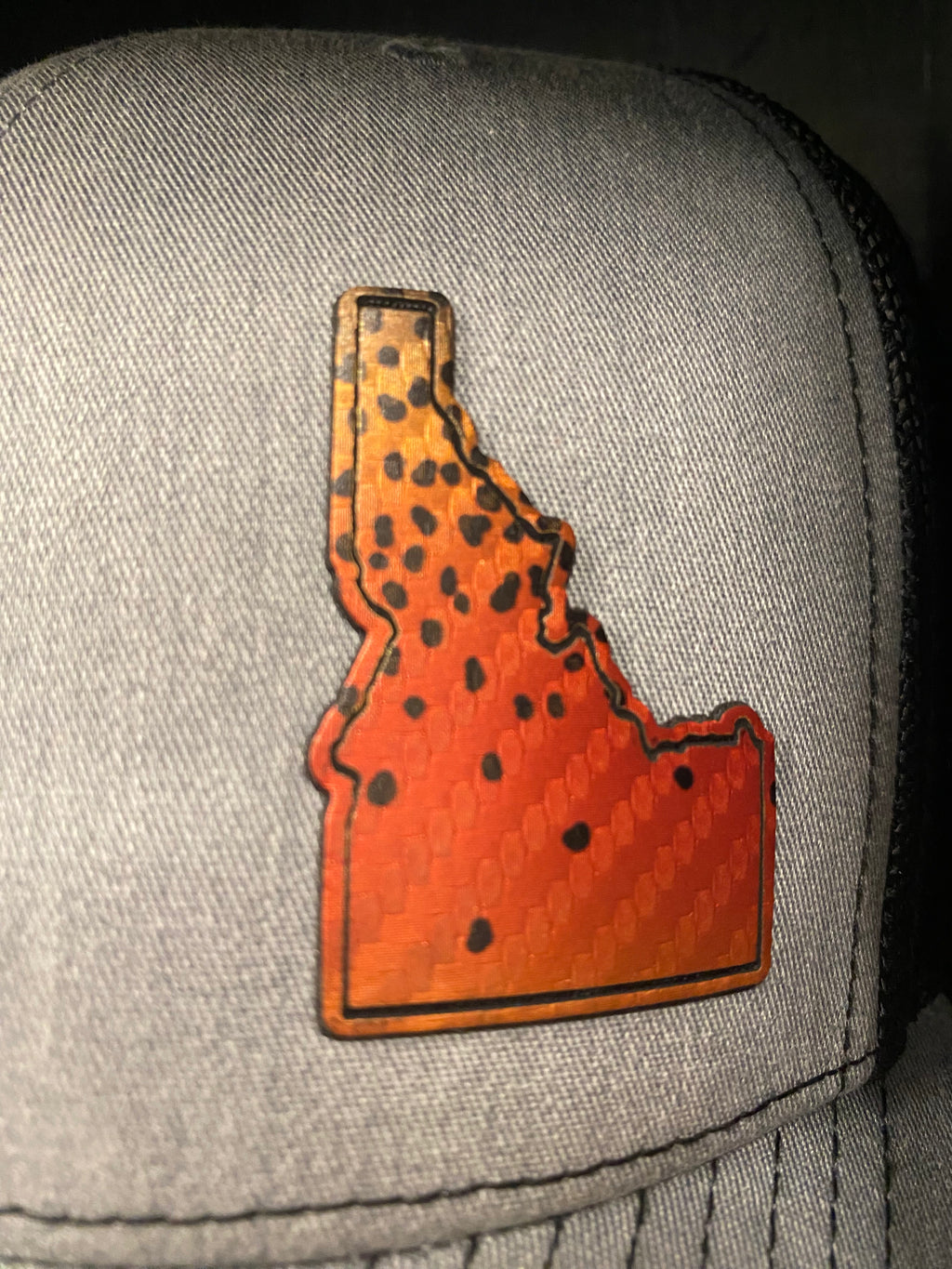 Idaho Trout Patch Trucker Hat