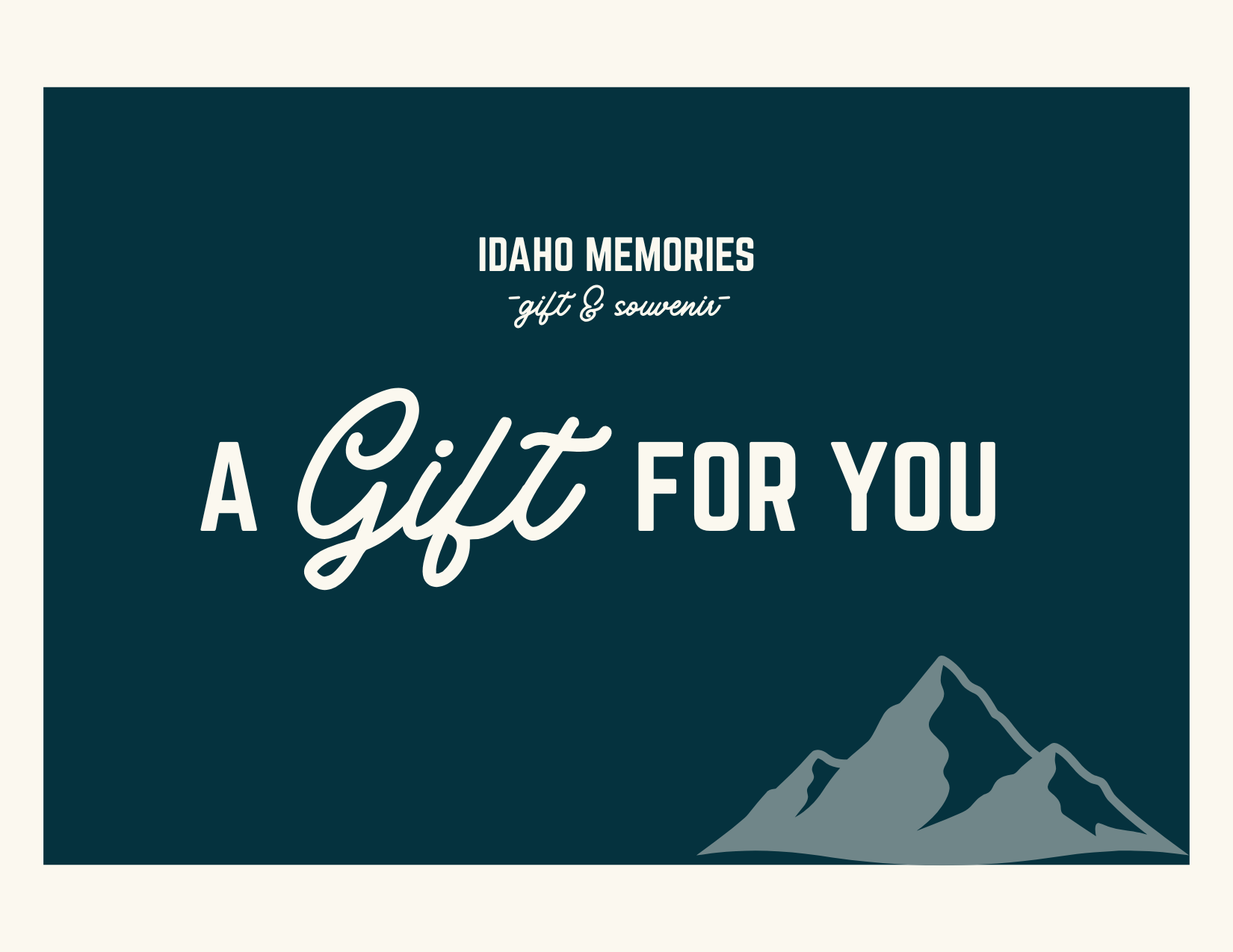 Idaho Memories Gift Card