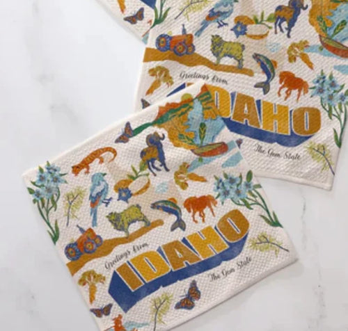 Greetings from Idaho! Tea Towel